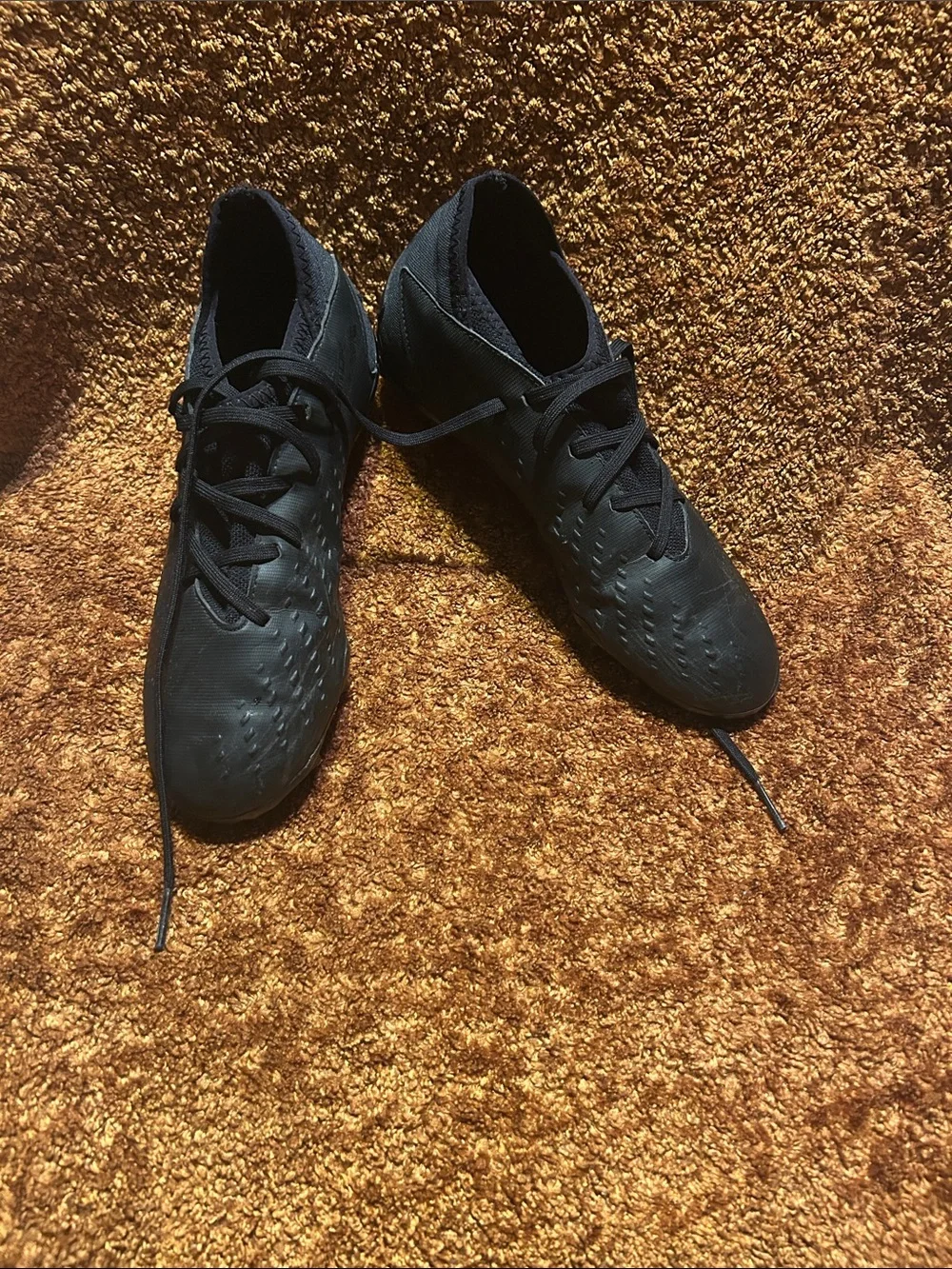 adidas Black Men's Lightweight Athletic Lace-Up Shoes
